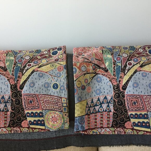 Modern Tapestry Design Two Pillow Cases Size 15"x15" - Picture 1 of 1